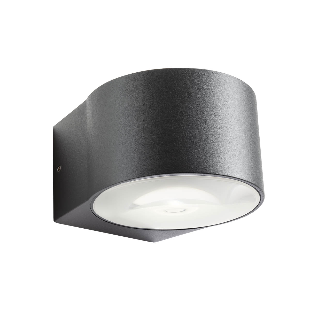 Log Wall lamp Luce Diretta/Indiretta Grigio Opaco 3000K