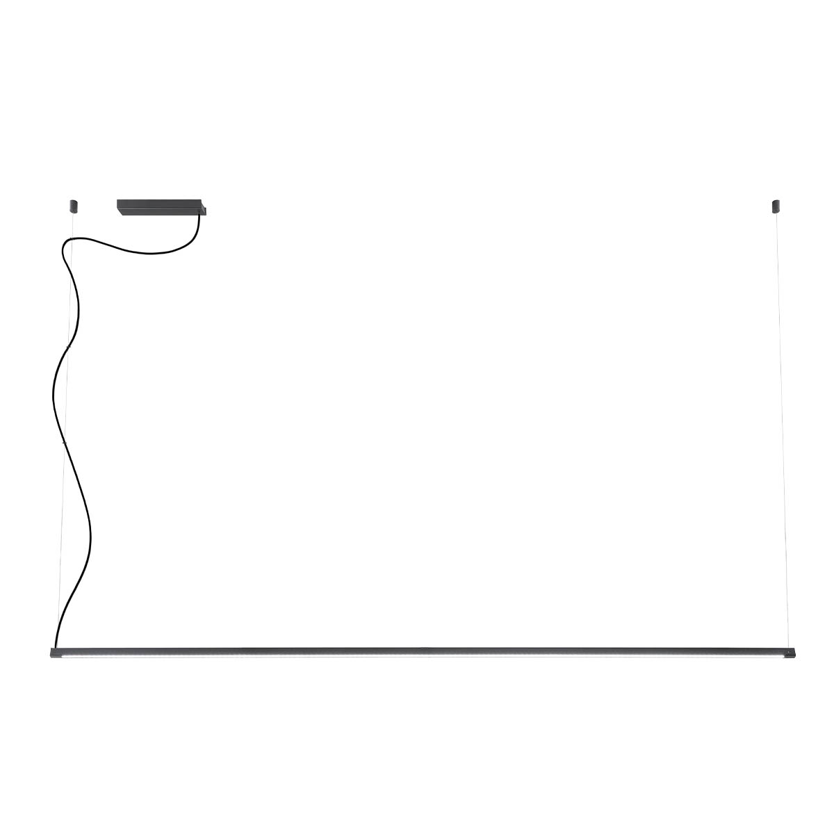 Acrobat Pendant lamp Horizontal Nero Opaco 3000K