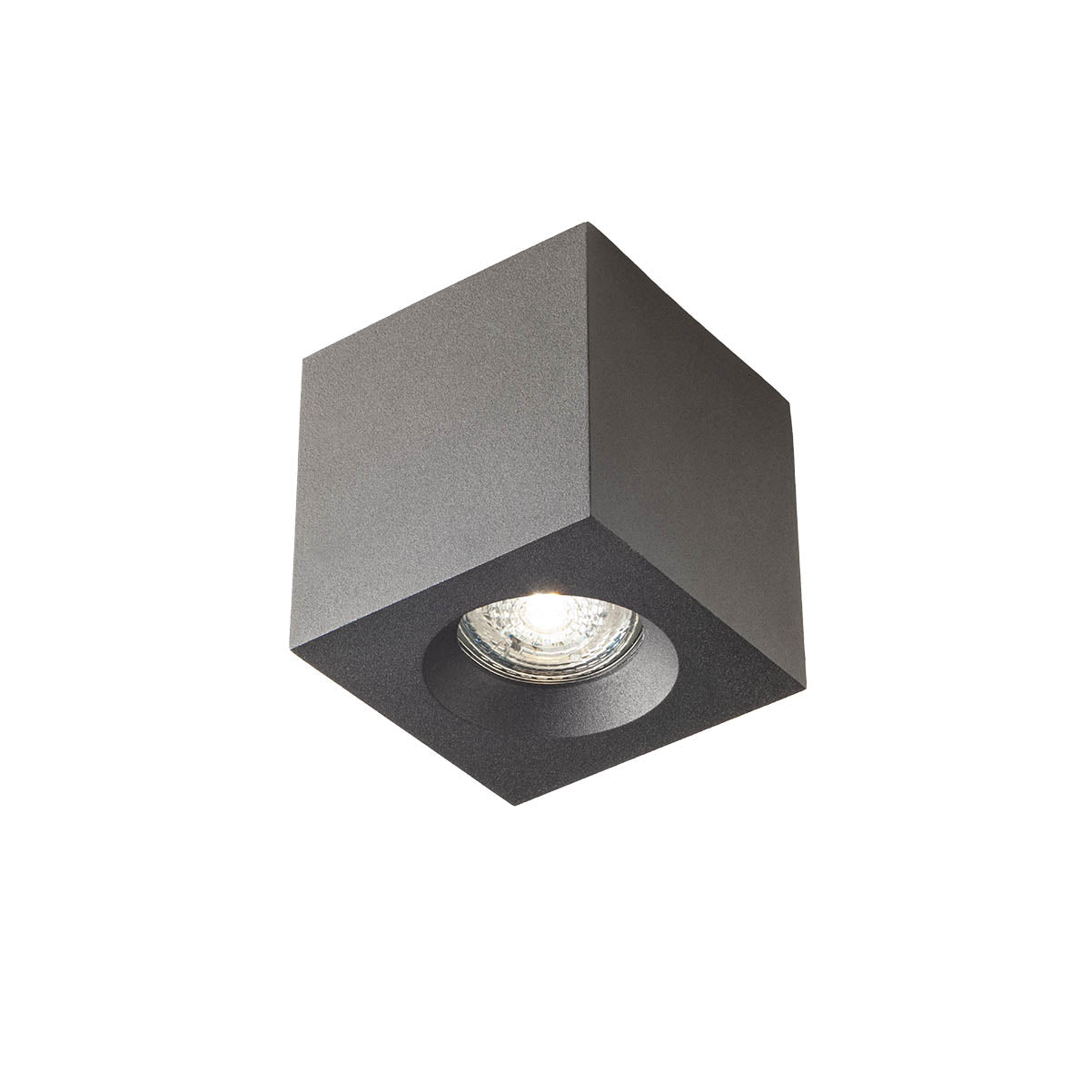 Prato Ceiling lamp Square Nero Opaco