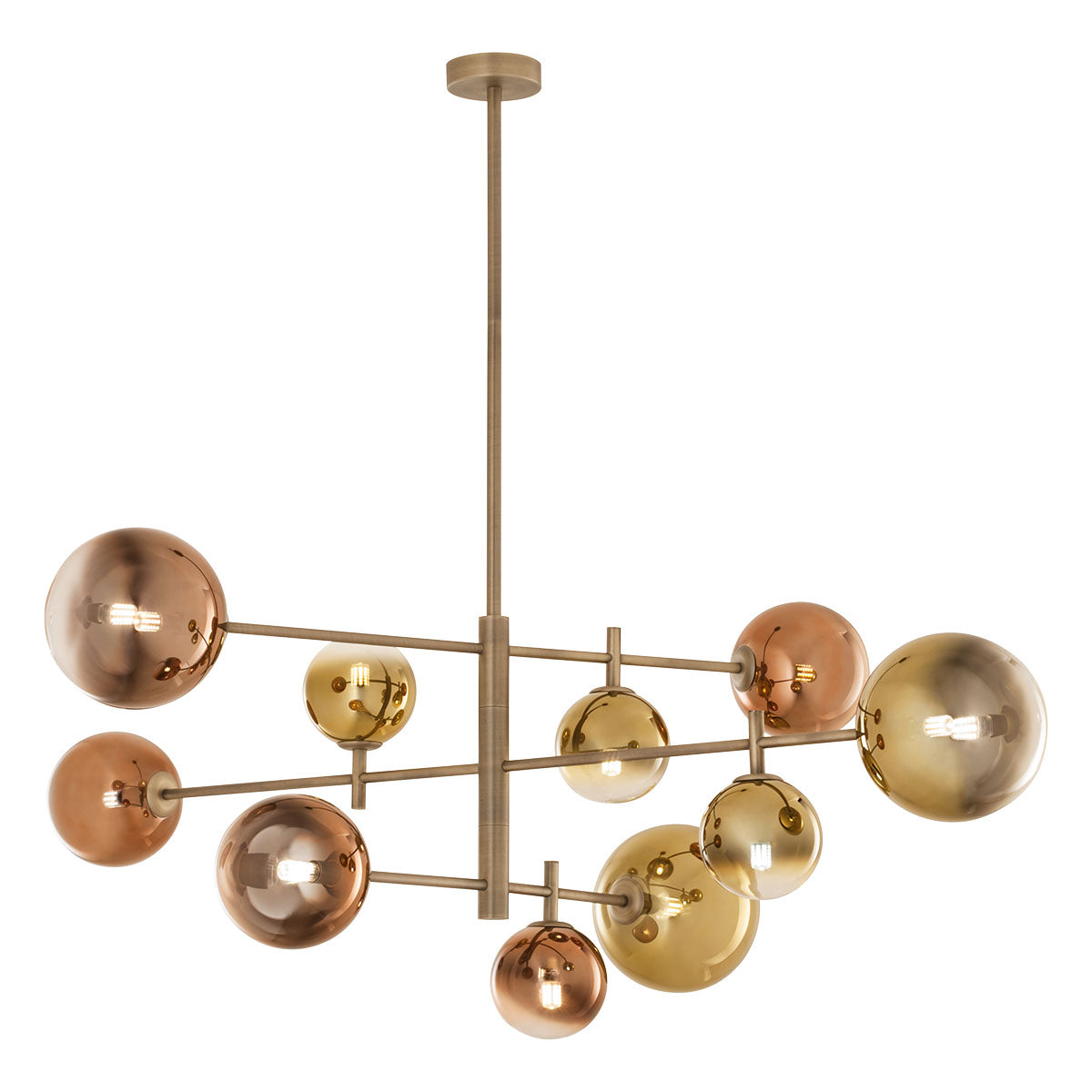 Roy Pendant lamp 10 globes 10 globi