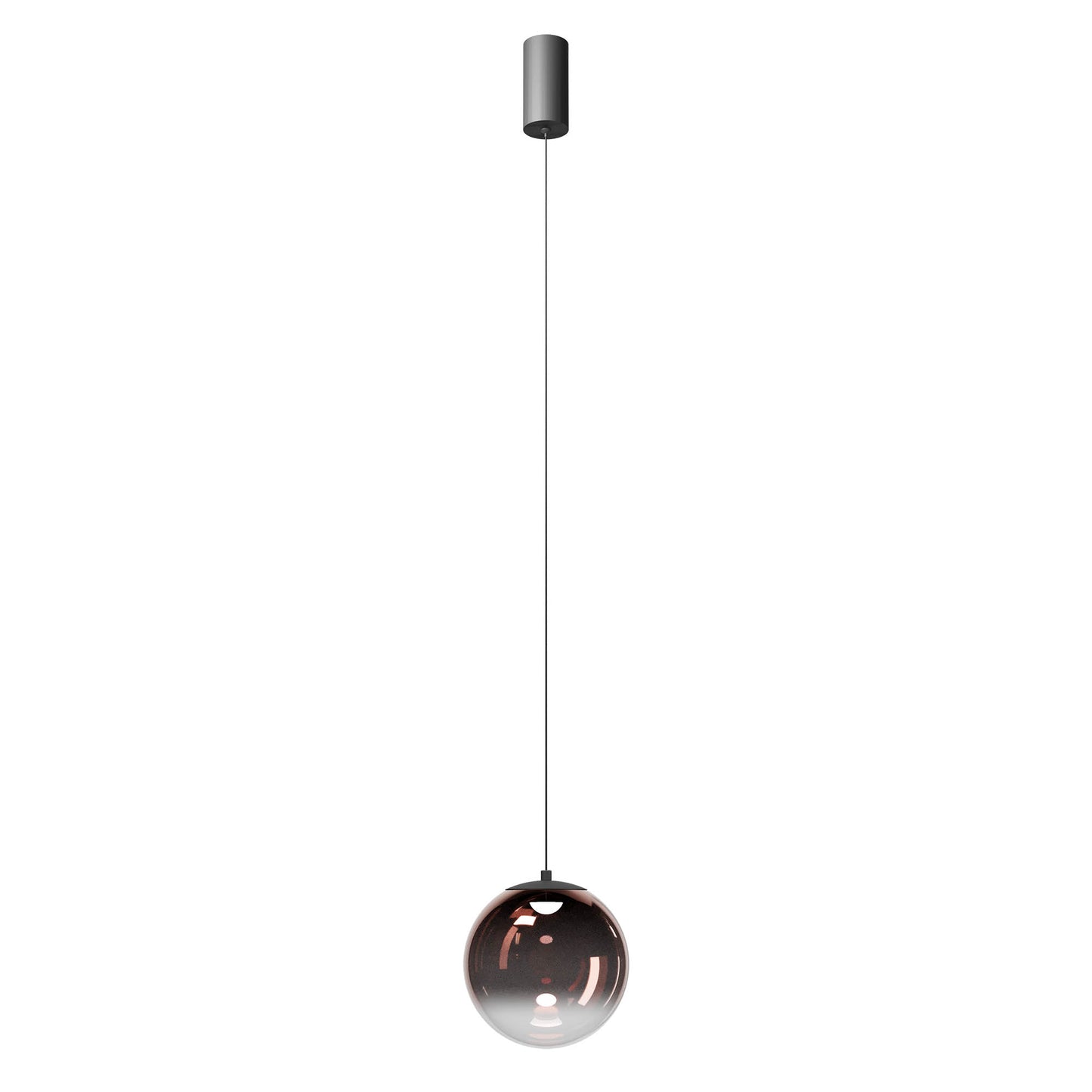Irides Pendant lamp Ø200 Nero Opaco/Caffè Sfumato 2700K