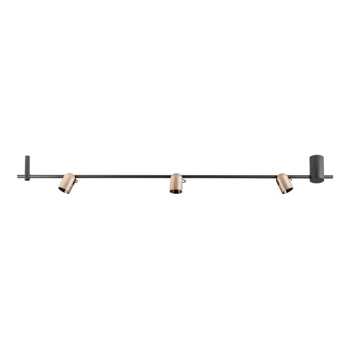 Kobe Wall lamp 3 spots Nero Opaco/Silver Coffee 3000K