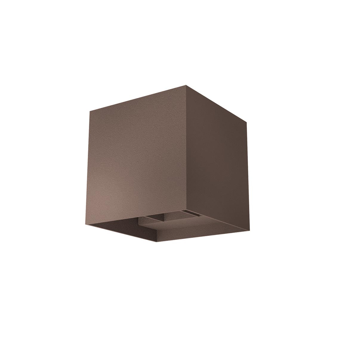 Vary Wall lamp 120 Mm Square Dark Brown 4000K