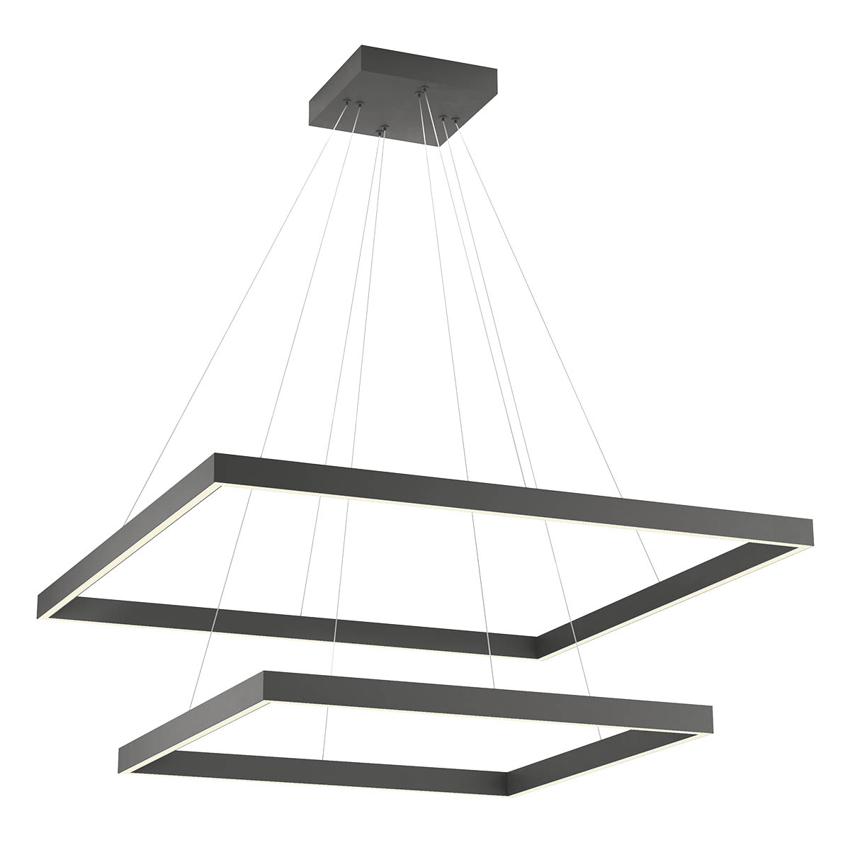 Febe Pendant lamp 600mm/800mm Nero Opaco 4000K