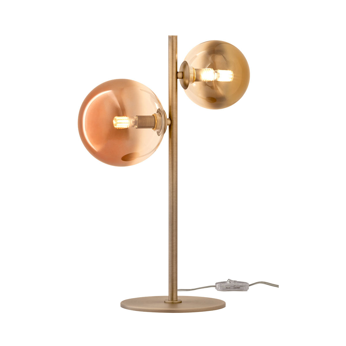 Roy Table lamp 2 globes Caffè Sfumato/Oro Sfumato