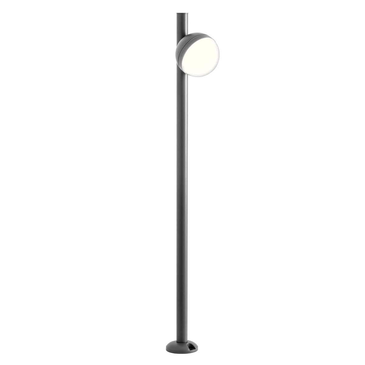 Magnus Bollard Singola Grigio Opaco 3000K