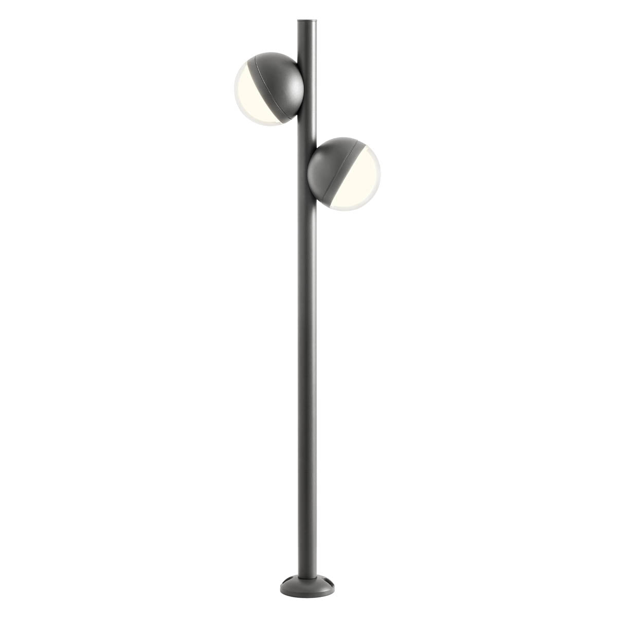 Magnus Bollard Doppio Grigio Opaco 3000K