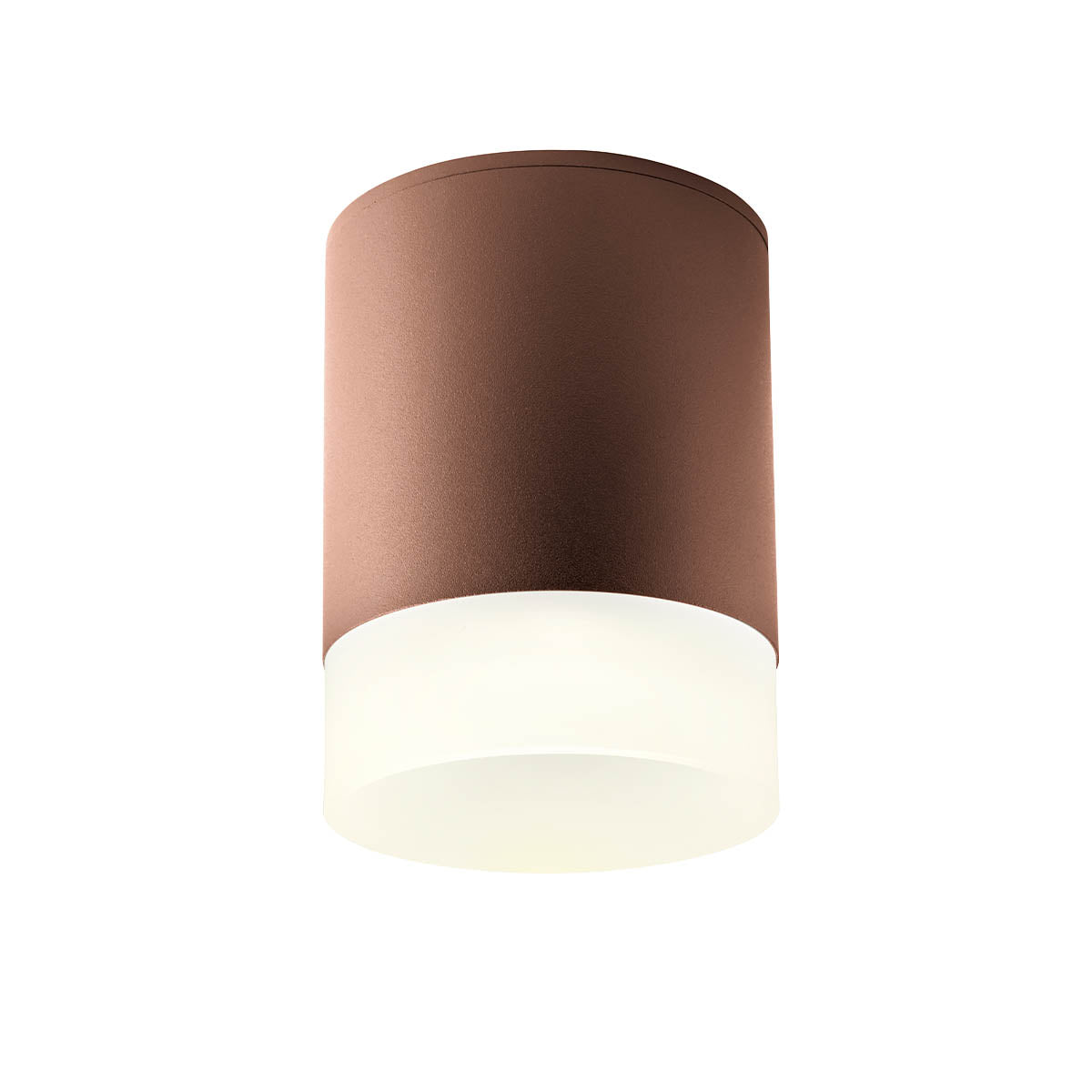 Xilo Ceiling lamp ø108mm Diffusore Sporgente Marrone Scuro 4000K