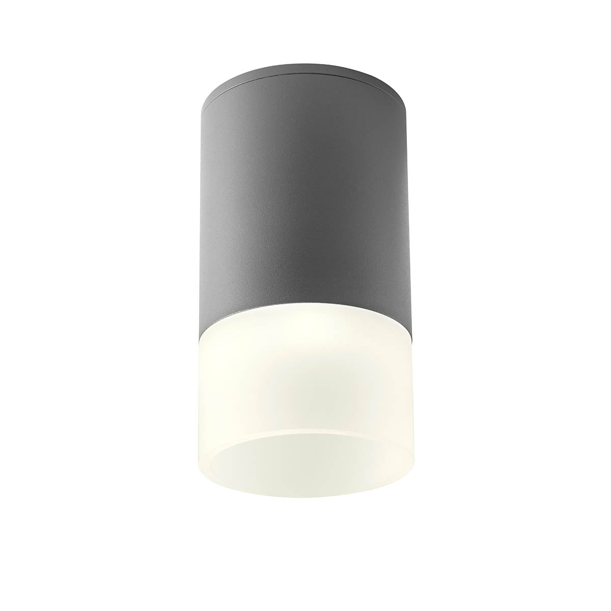 Xilo Ceiling lamp ø90 Diffusore Sporgente Grigio Opaco 4000K