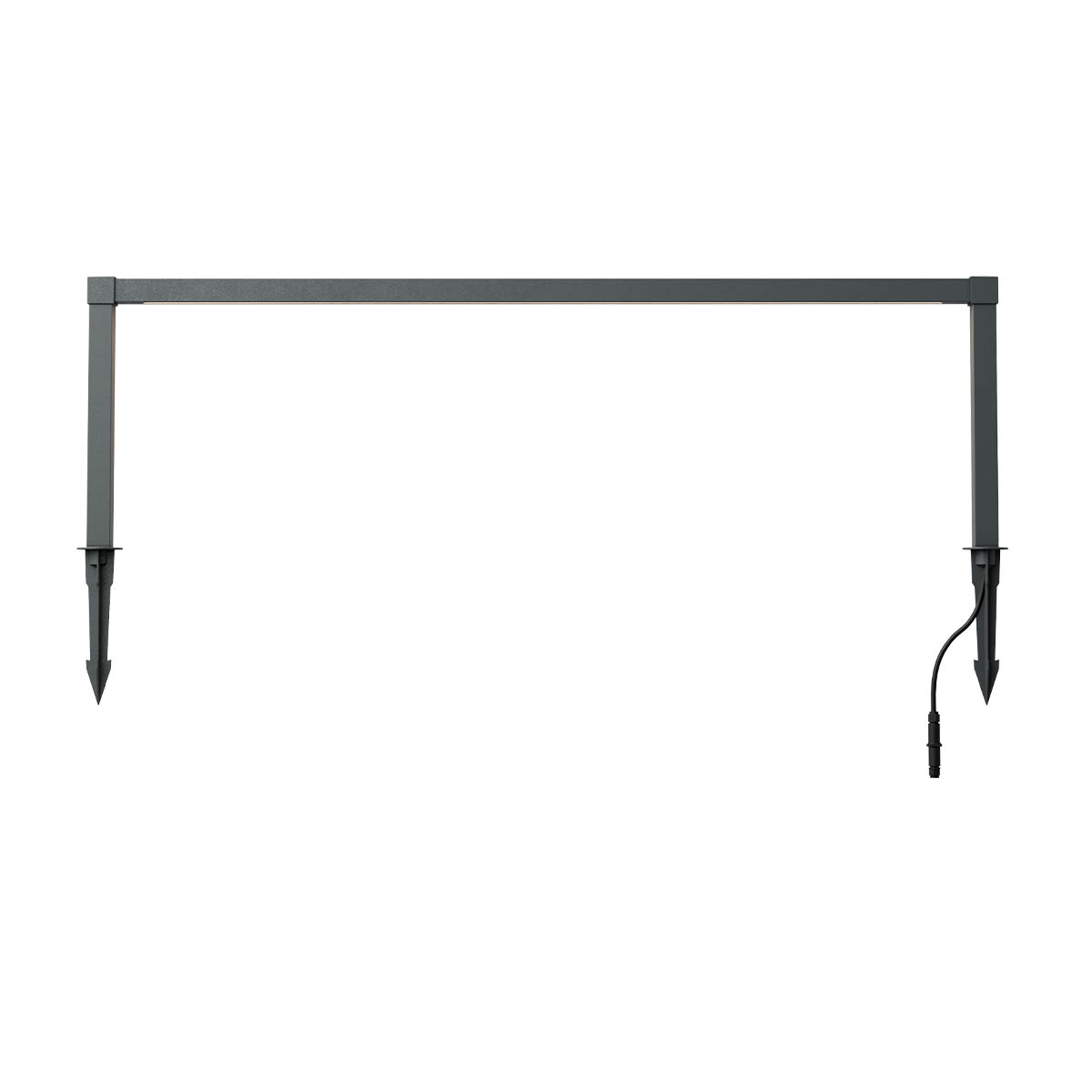 Barrier spike lamp 300 mm Grigio Opaco 3000K