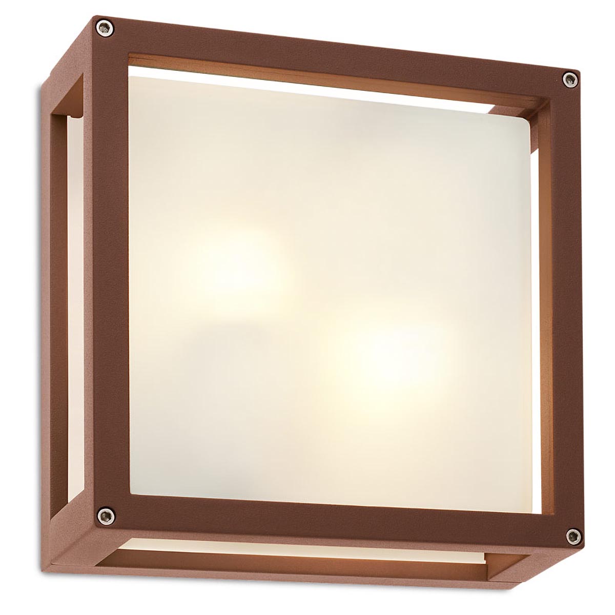 Brick Ceiling lamp Diffusore Liscio Ruggine