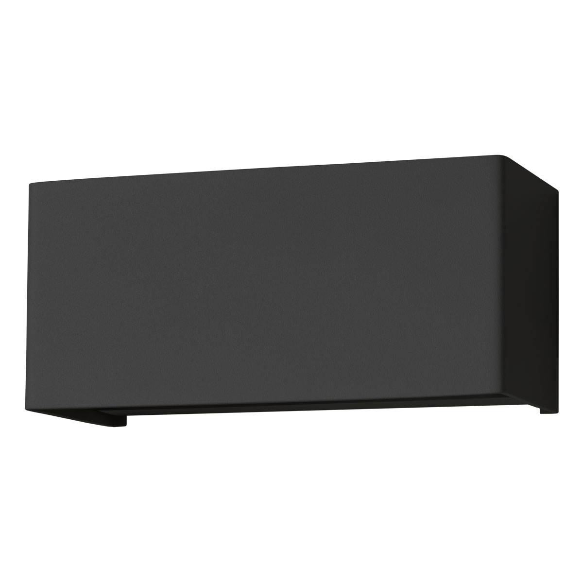 Amplitude Wall lamp Rectangle Nero Opaco 3000K