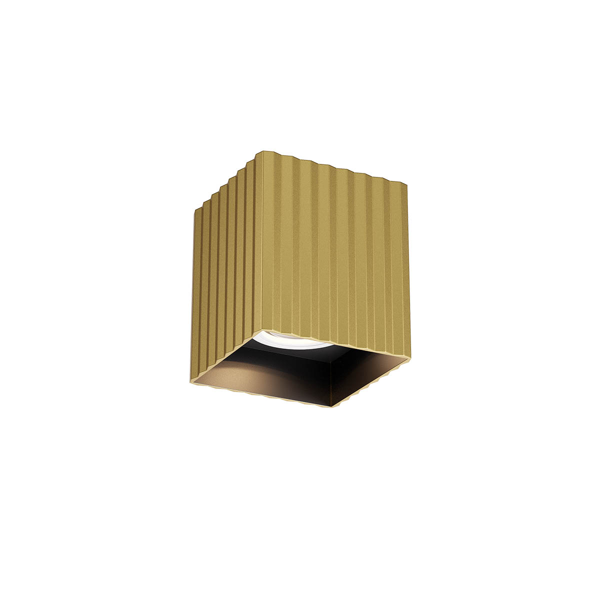 Delphi Ceiling lamp Fixed square single Oro Opaco