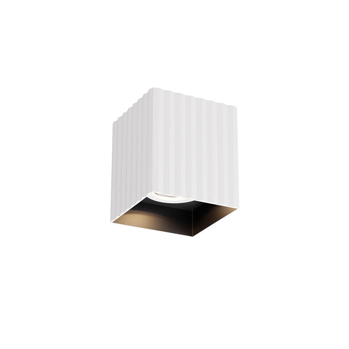 Delphi Ceiling lamp Fixed square single Bianco Opaco