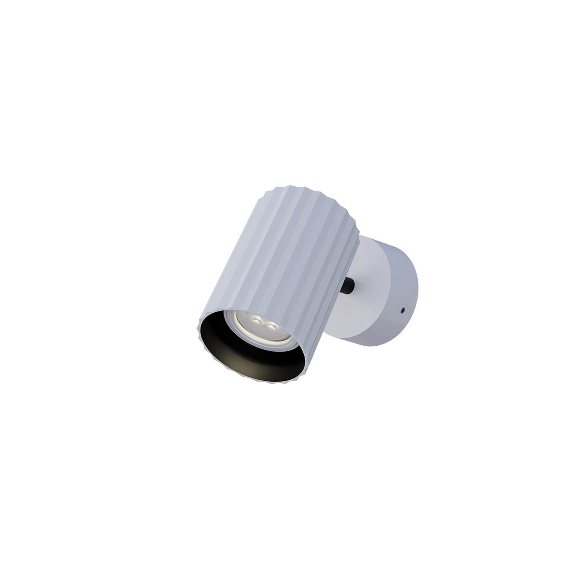 Delphi Ceiling lamp Orientable 1 spot small base Bianco Opaco