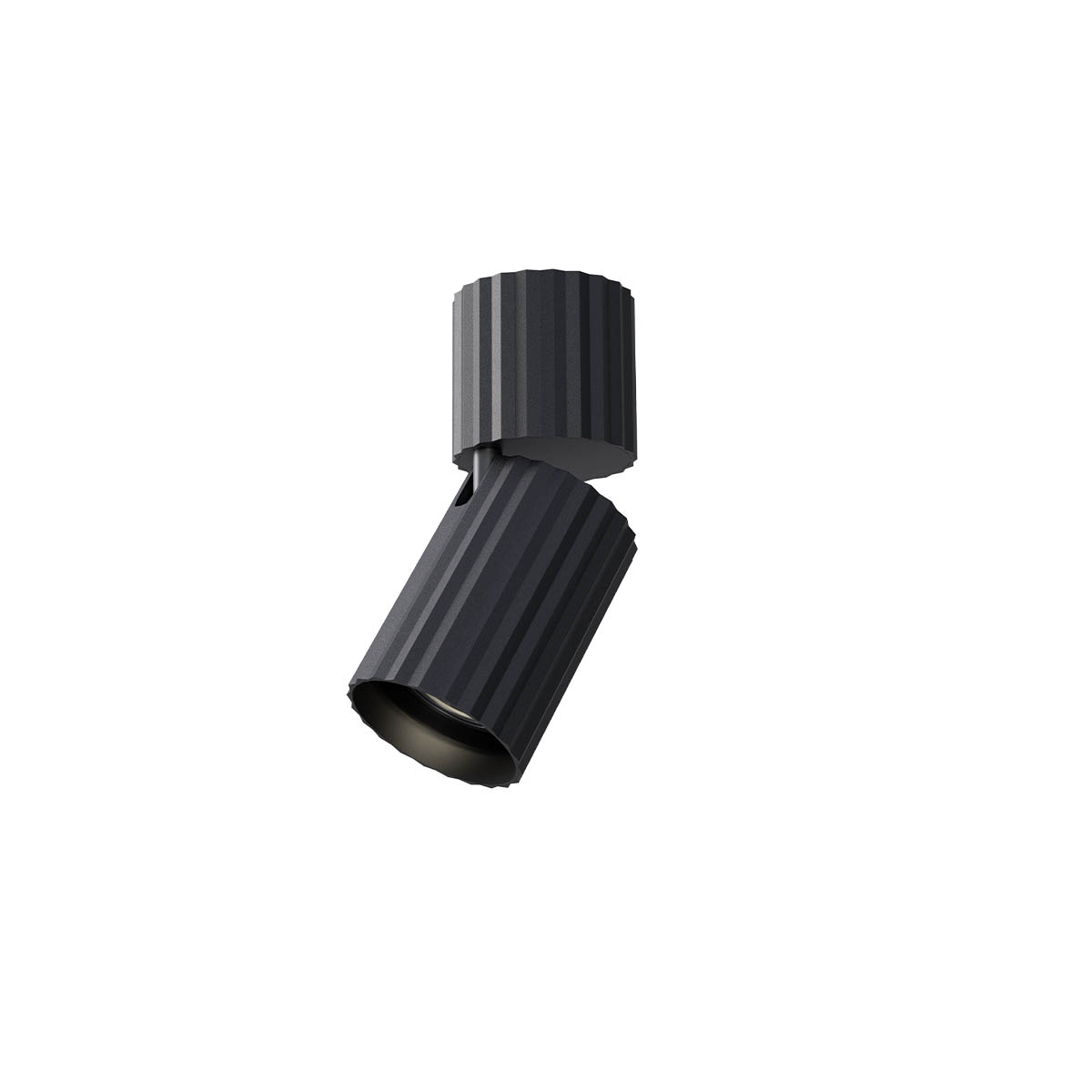 Delphi Ceiling lamp Orientable 1 spot large base Nero Opaco