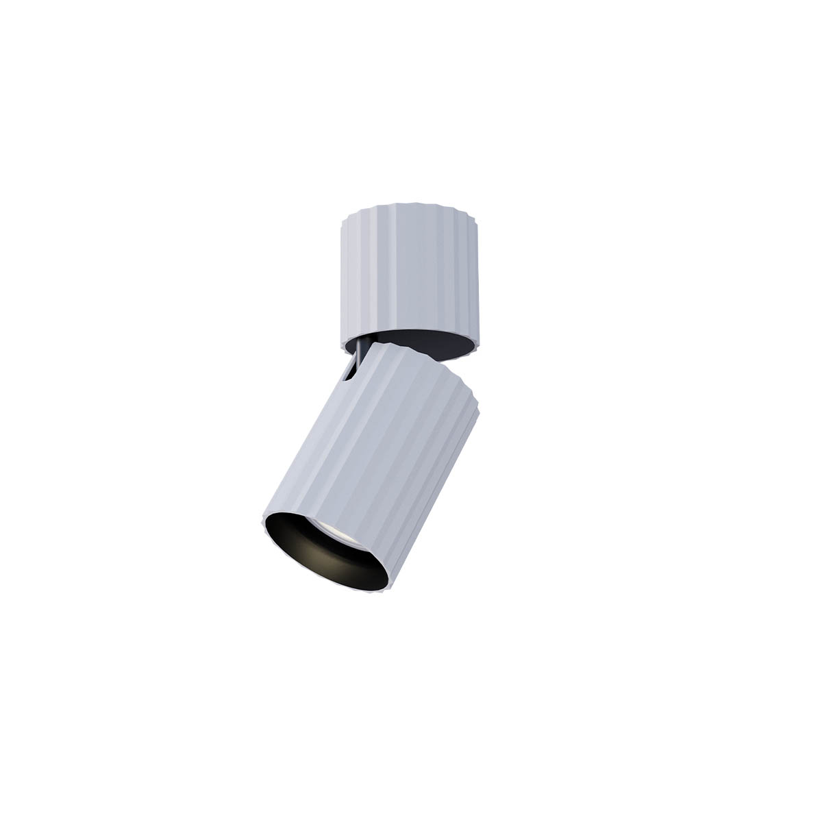 Delphi Ceiling lamp Orientable 1 spot large base Bianco Opaco