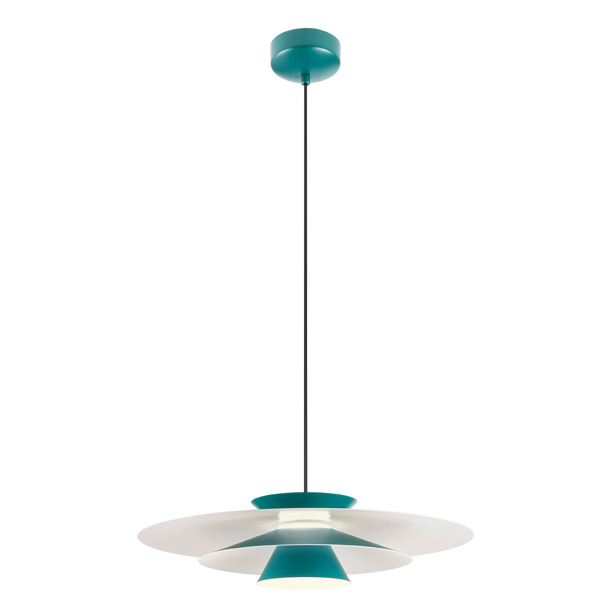 Fargo Pendant lamp Pendant Verde Opaco/Bianco Opaco 3000K