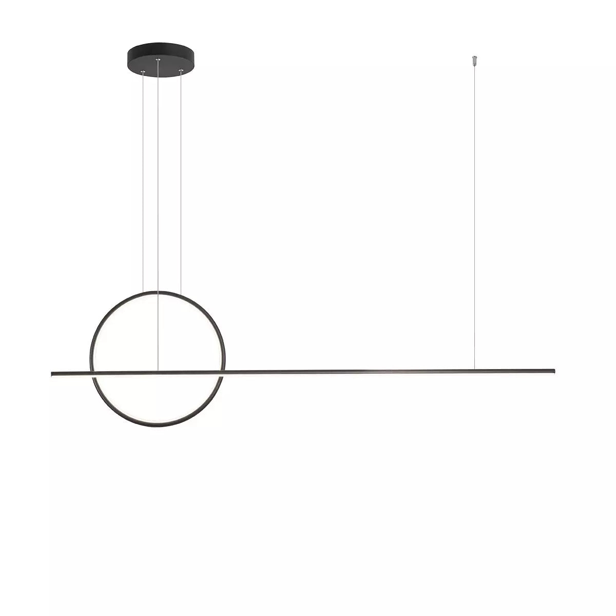 Giotto Pendant lamp 1430mm Nero 4000K