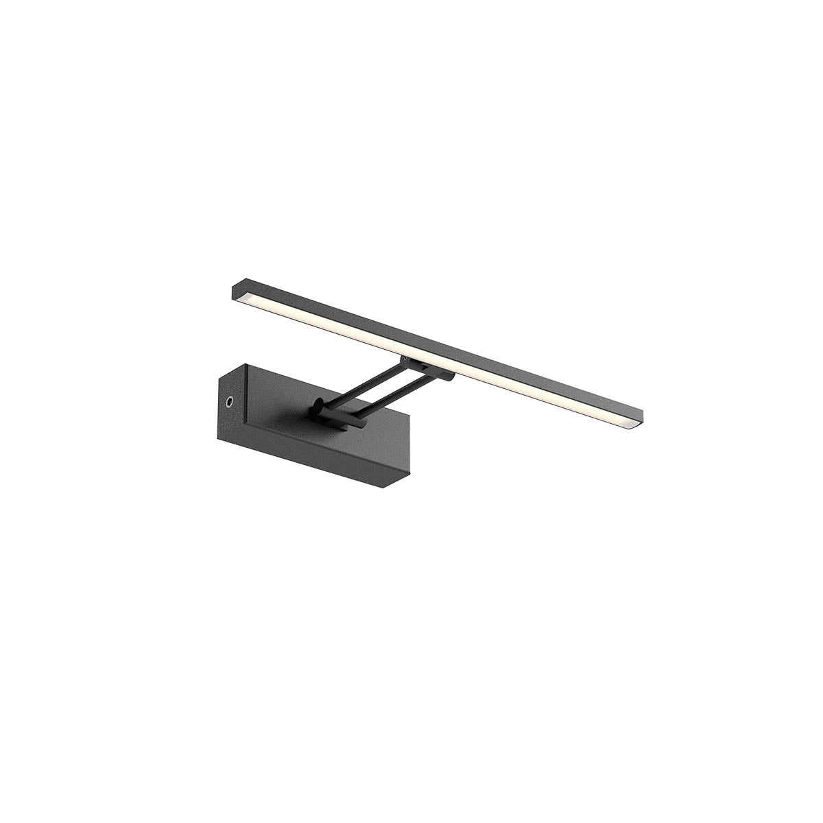 Linear Wall lamp 350mm Nero Opaco 3000K