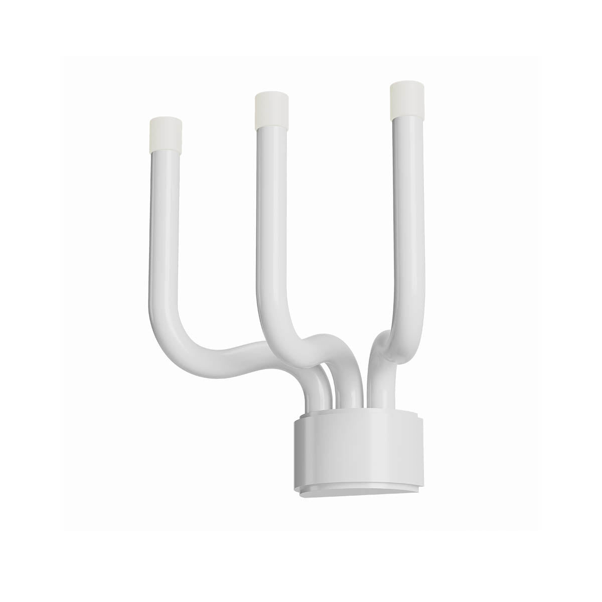 Luxor Wall lamp 3 arms 255mm Bianco Lucido 3000K