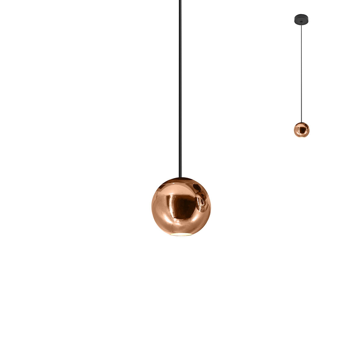 Obo Pendant lamp Ø50 Oro Rosa 3000K