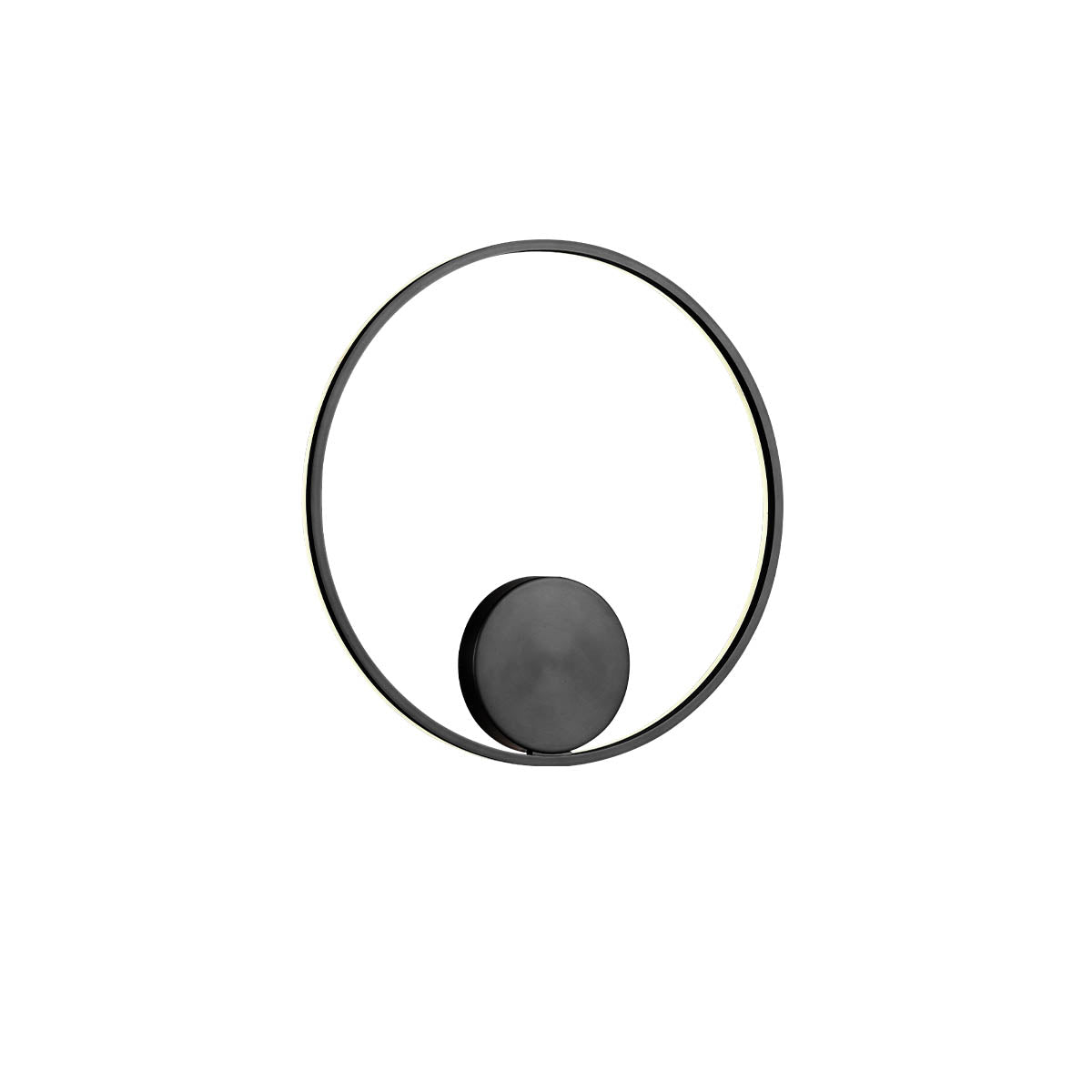 Orbit Ceiling lamp Orbit ⌀600 Indirect Light Nero Opaco 3000K Dimmerabile Dali
