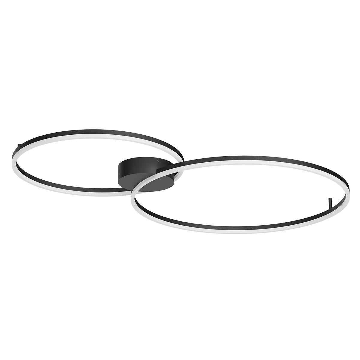 Orbit Ceiling lamp Orbit Ceiling Double Big Nero Opaco CCT 3000K/4000K Dimmerabile Dali