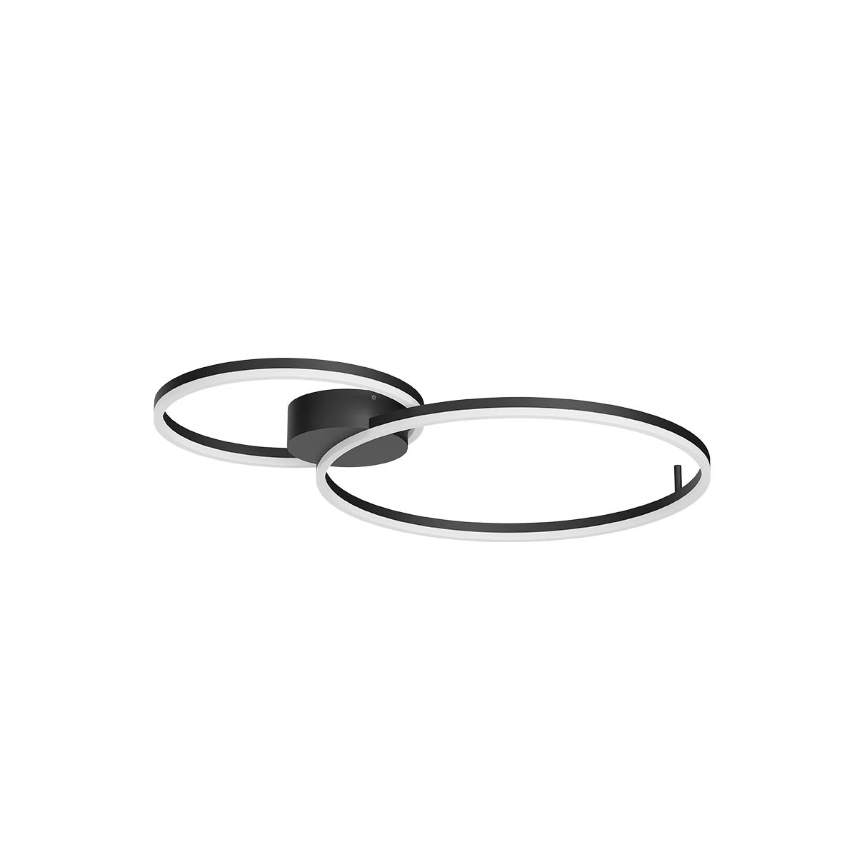 Orbit Ceiling lamp Orbit Ceiling Double Small Nero Opaco CCT 3000K/4000K Dimmerabile Triac