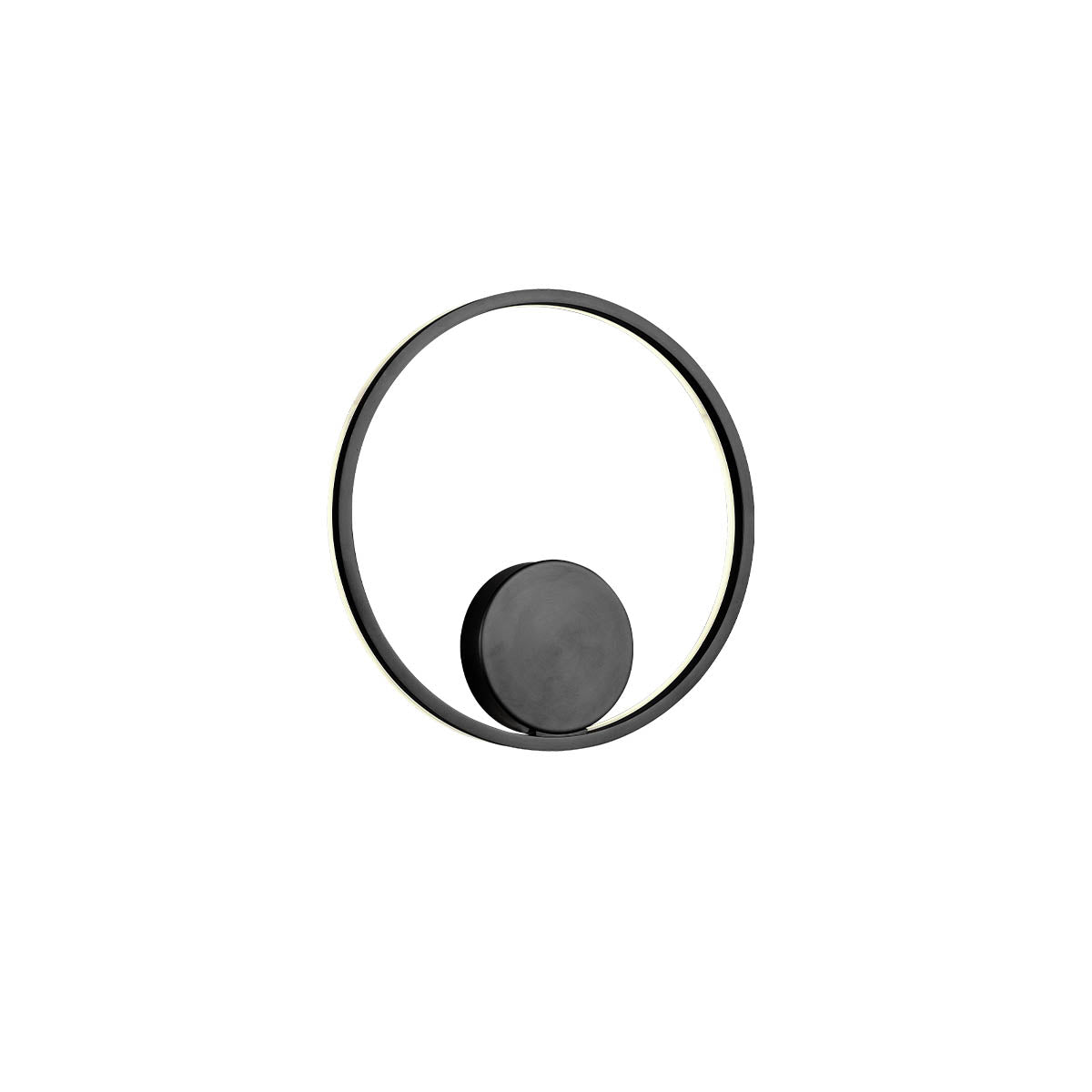 Orbit Ceiling lamp Orbit ⌀400 Indirect Light Nero Opaco 4000K Dimmerabile Triac