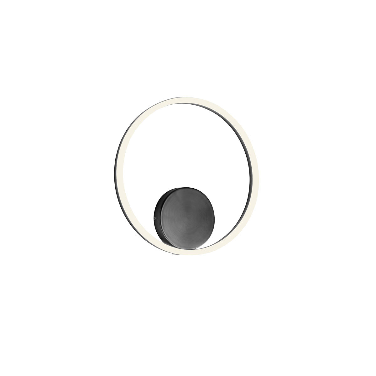 Orbit Ceiling lamp Orbit ⌀400 Direct Light Nero Opaco 4000K Dimmerabile Triac