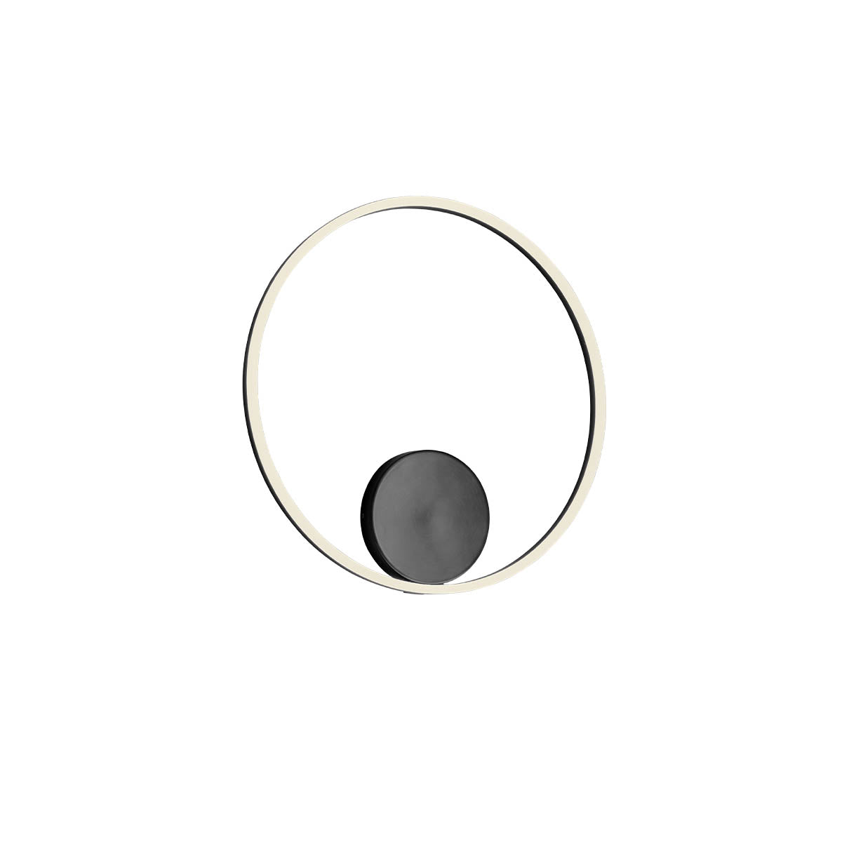 Orbit Ceiling lamp Orbit ⌀600 Direct Light Nero Opaco 3000K Dimmerabile Triac