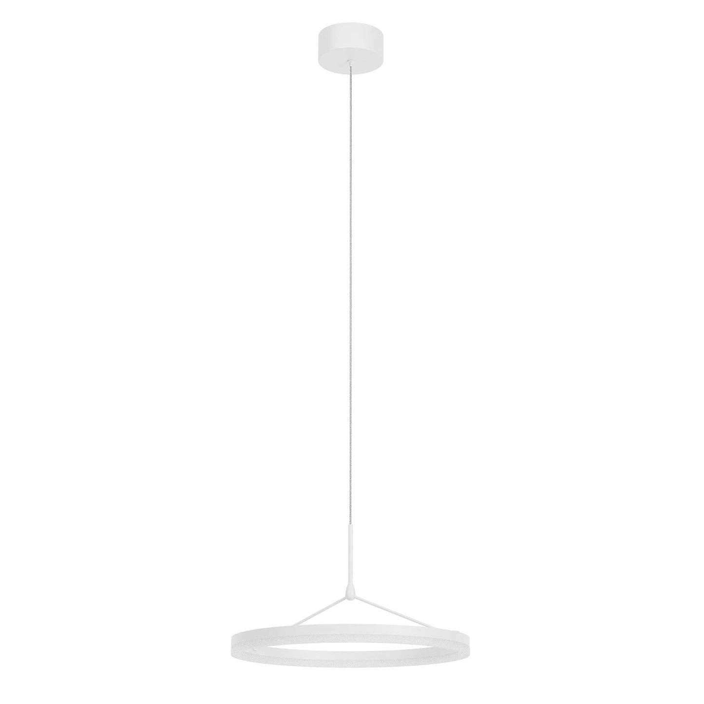 Orbit Pendant lamp Suspended Single Ø400 - 1 cable Bianco Opaco 3000K Dimmable Triac