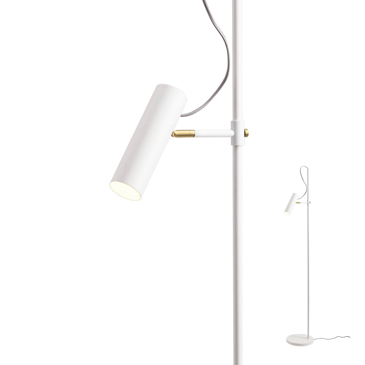 Pivot Floor lamp Floor lamp Bianco Opaco