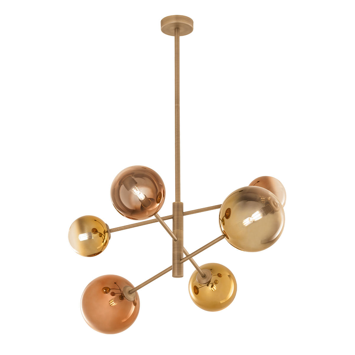 Roy Pendant lamp 6 globes 6 globi