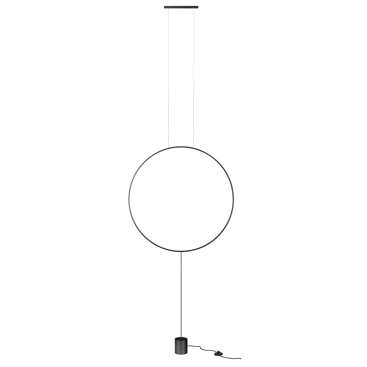 Slick Pendant lamp Ø800 Nero Opaco 3000K