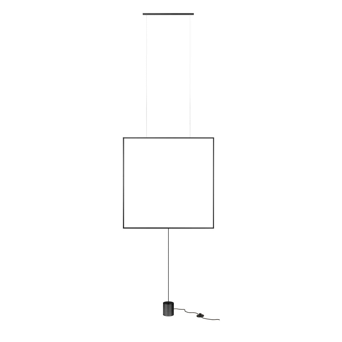 Slick Pendant lamp 800mm Nero Opaco 3000K