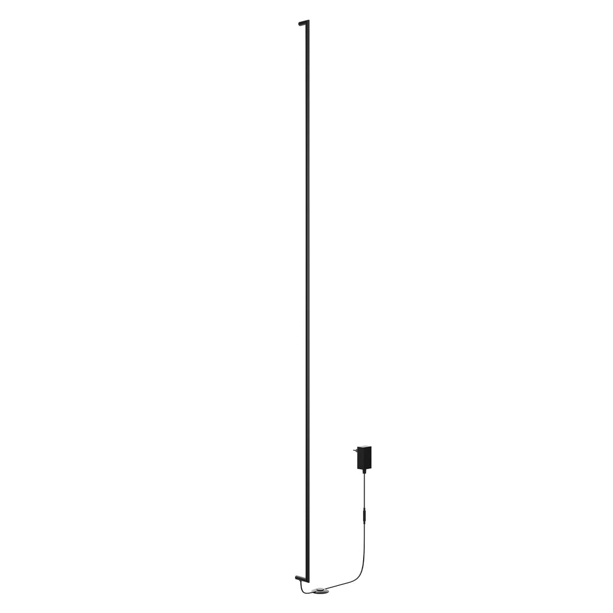 Stick Wall lamp 1600mm Nero Opaco 3000K