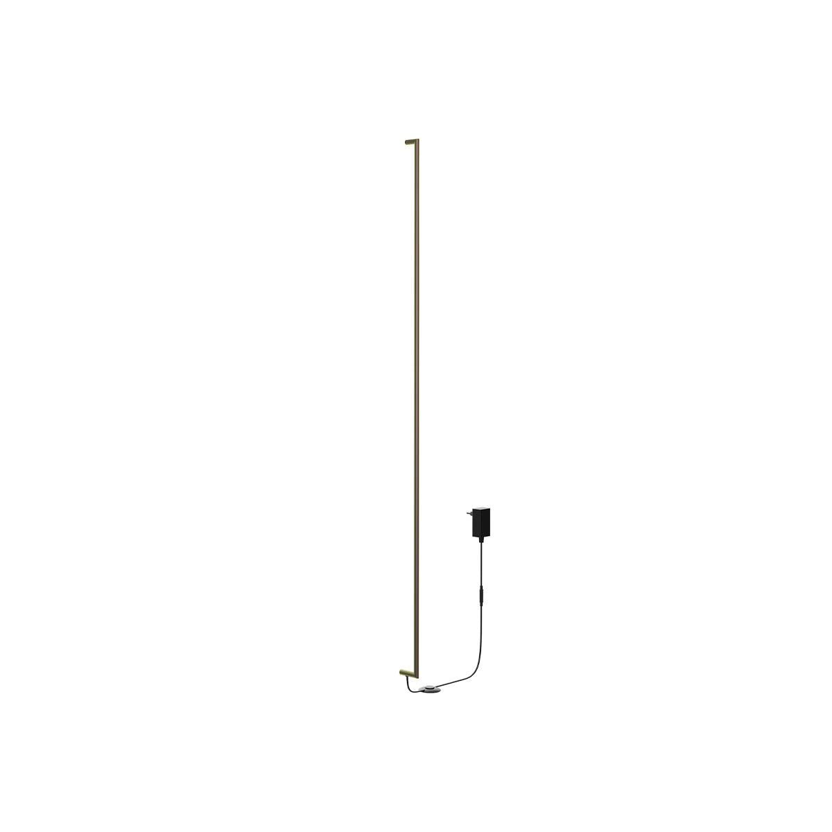 Stick Wall lamp 2100mm Ottone Opaco 3000K
