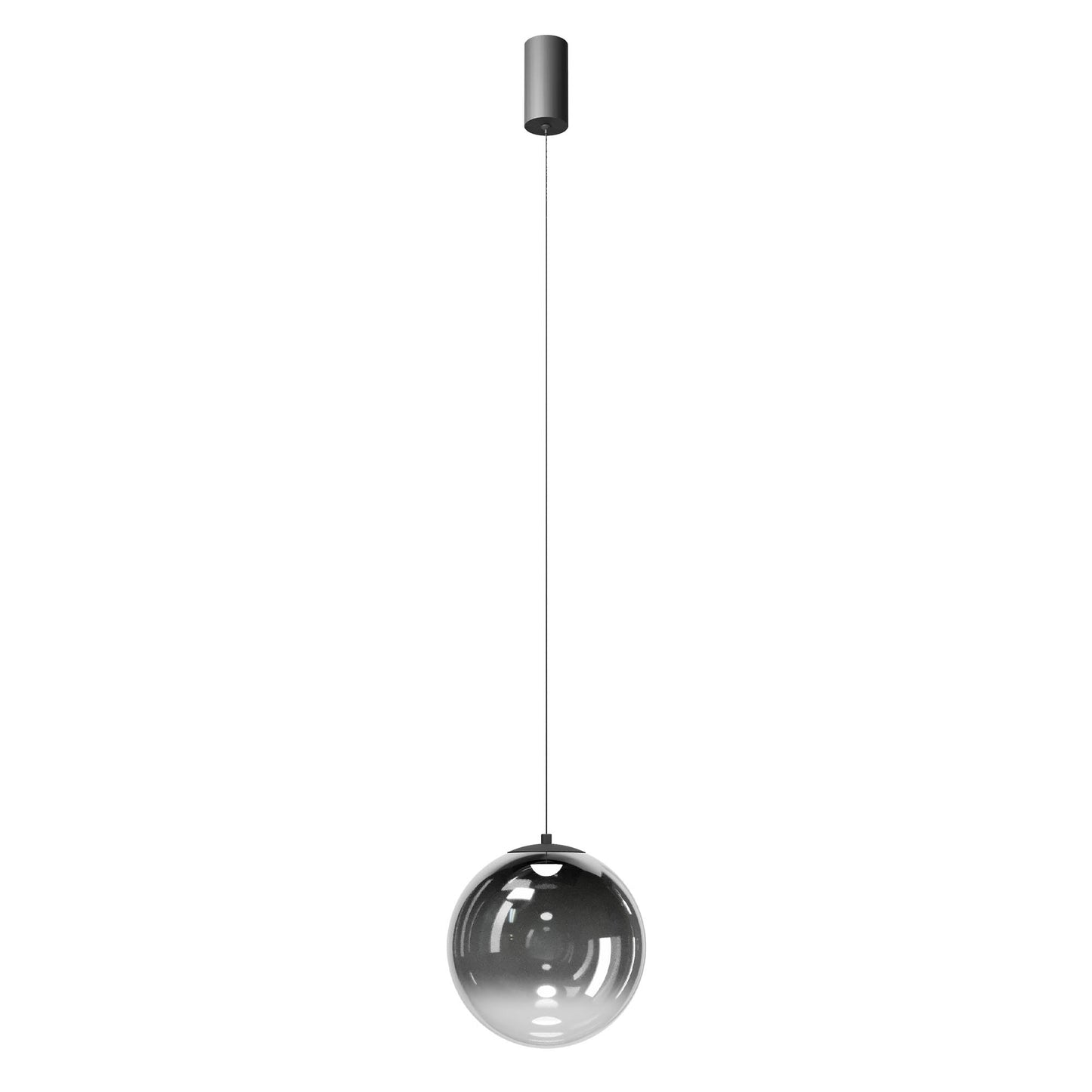 Irides Pendant lamp Ø250 Nero Opaco/Sfumato Fumè 3000K