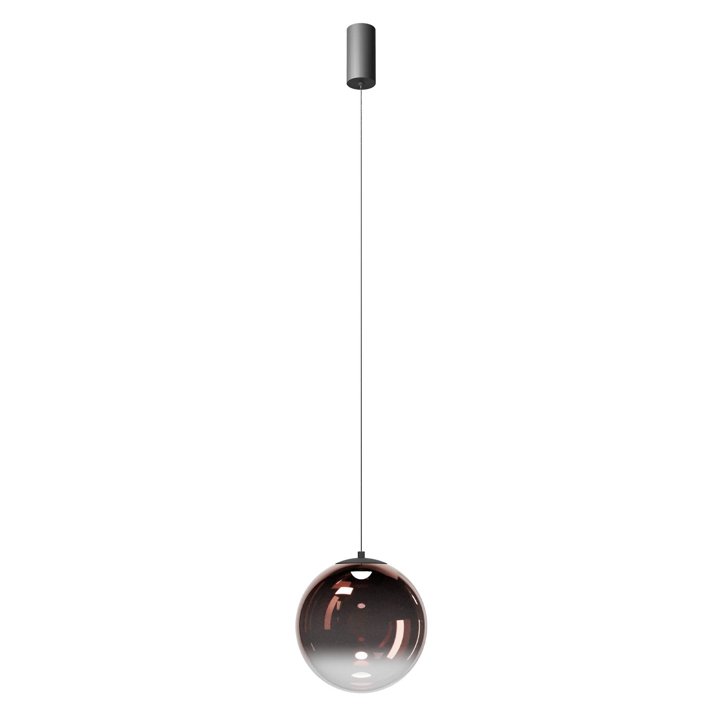 Irides Pendant lamp Ø250 Nero Opaco/Caffè Sfumato 3000K