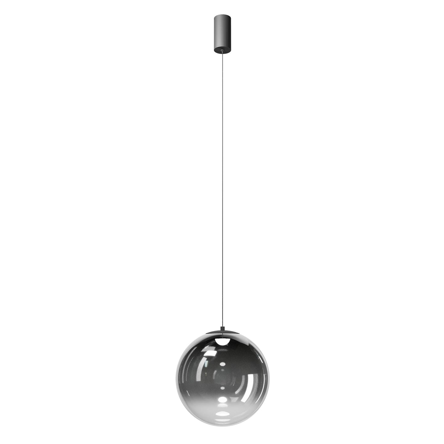Irides Pendant lamp Ø300 Nero Opaco/Sfumato Fumè 2700K
