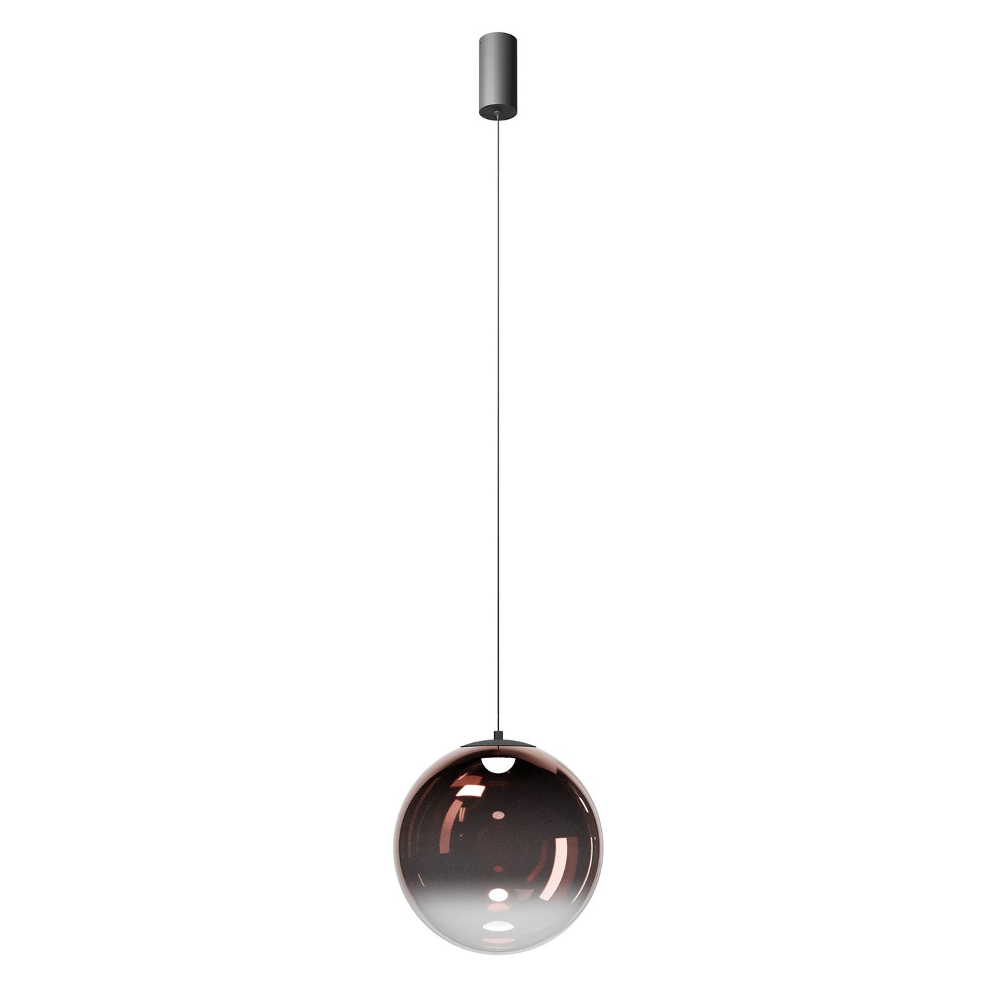 Irides Pendant lamp Ø300 Nero Opaco/Caffè Sfumato 3000K