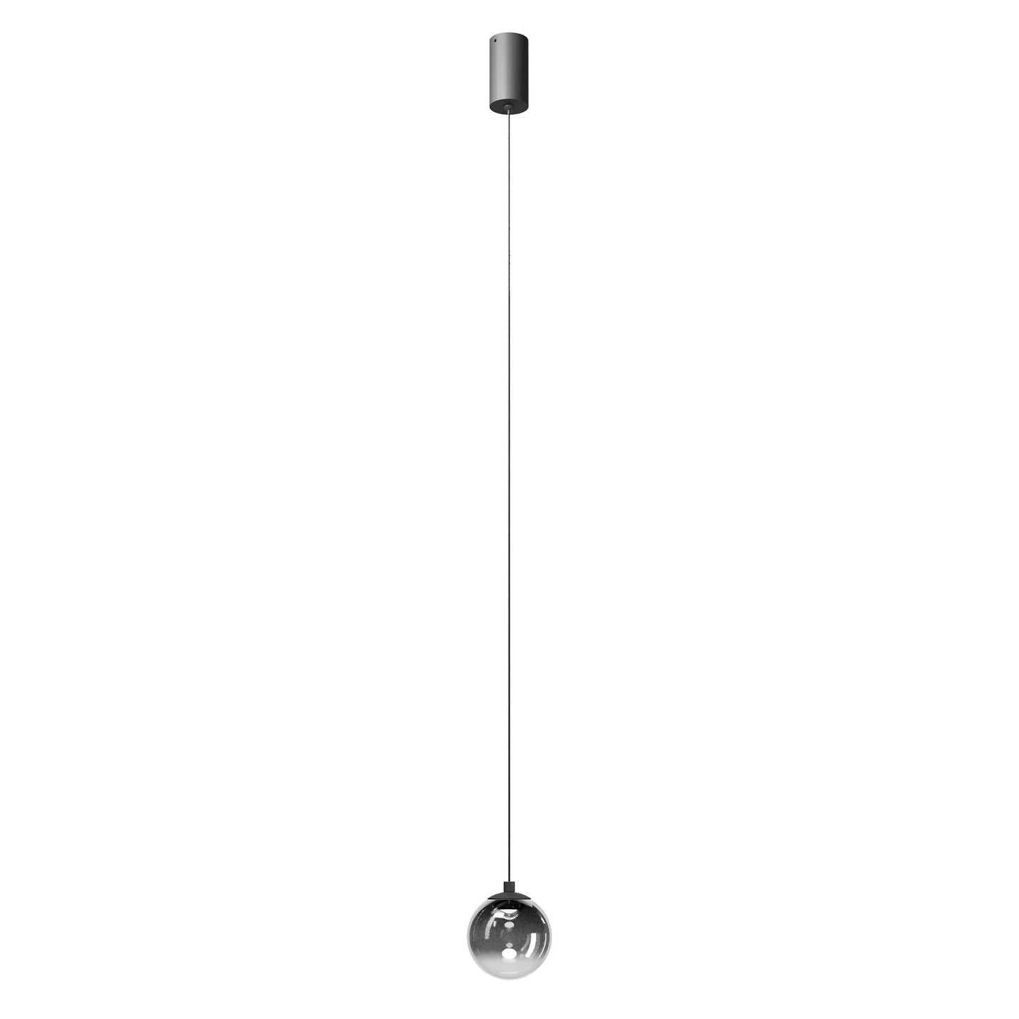 Irides Pendant lamp Ø100 Nero Opaco/Sfumato Fumè 2700K