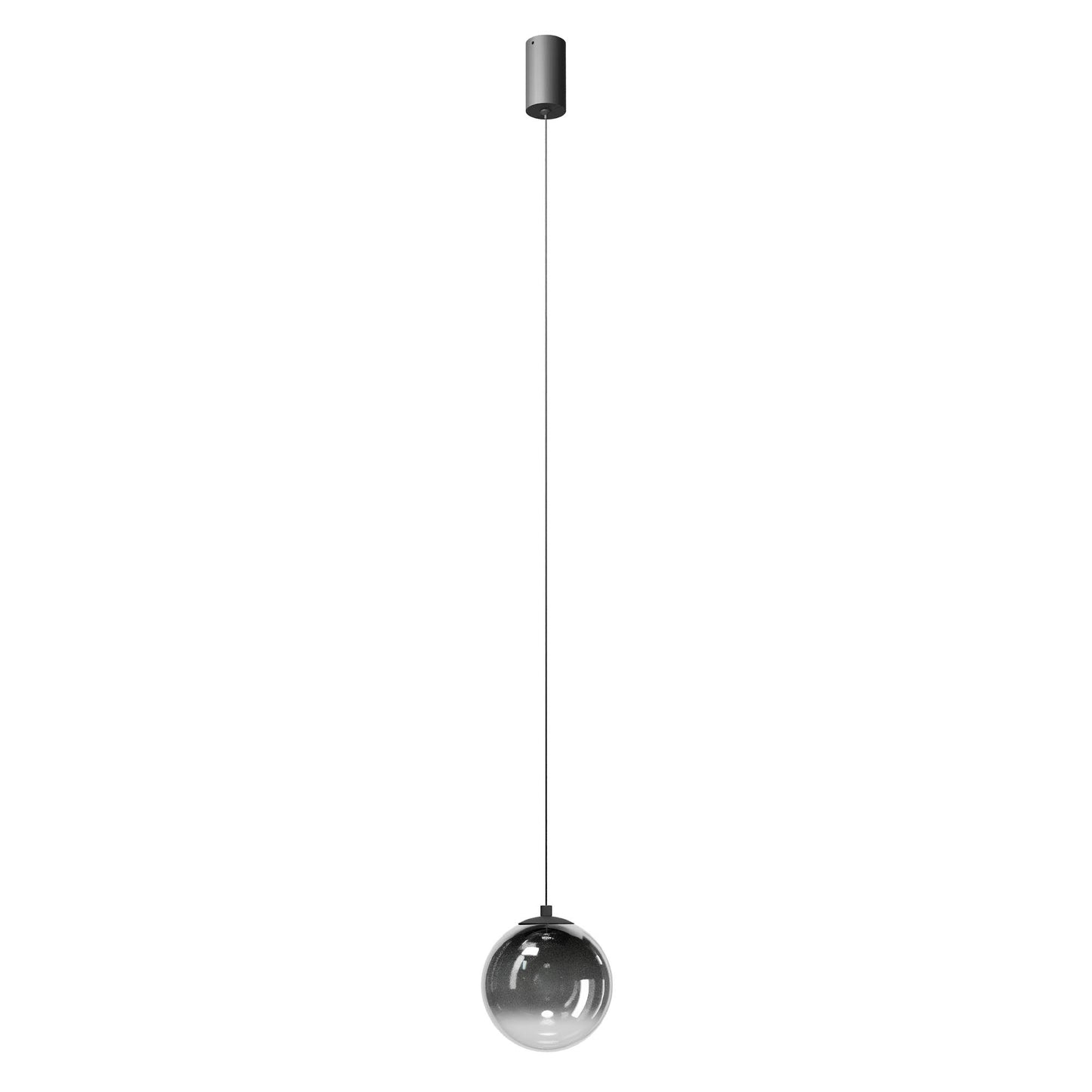 Irides Pendant lamp Ø150 Nero Opaco/Sfumato Fumè 3000K