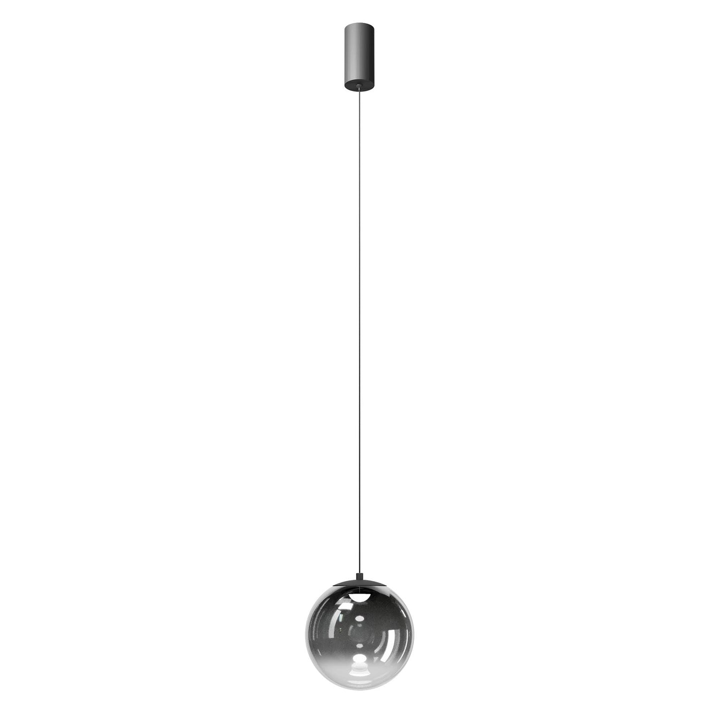 Irides Pendant lamp Ø200 Nero Opaco/Sfumato Fumè 2700K