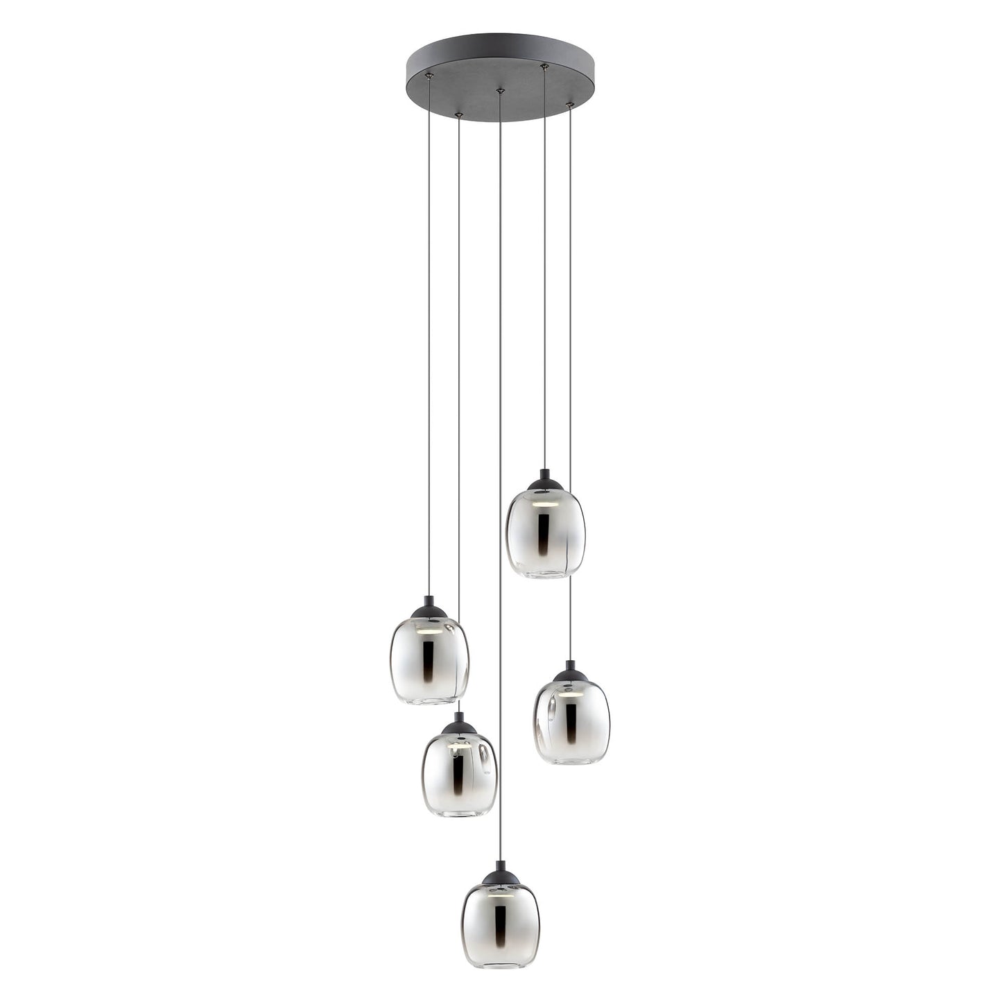 Khadi Pendant lamp 5 globes cluster 5 globes cluster
