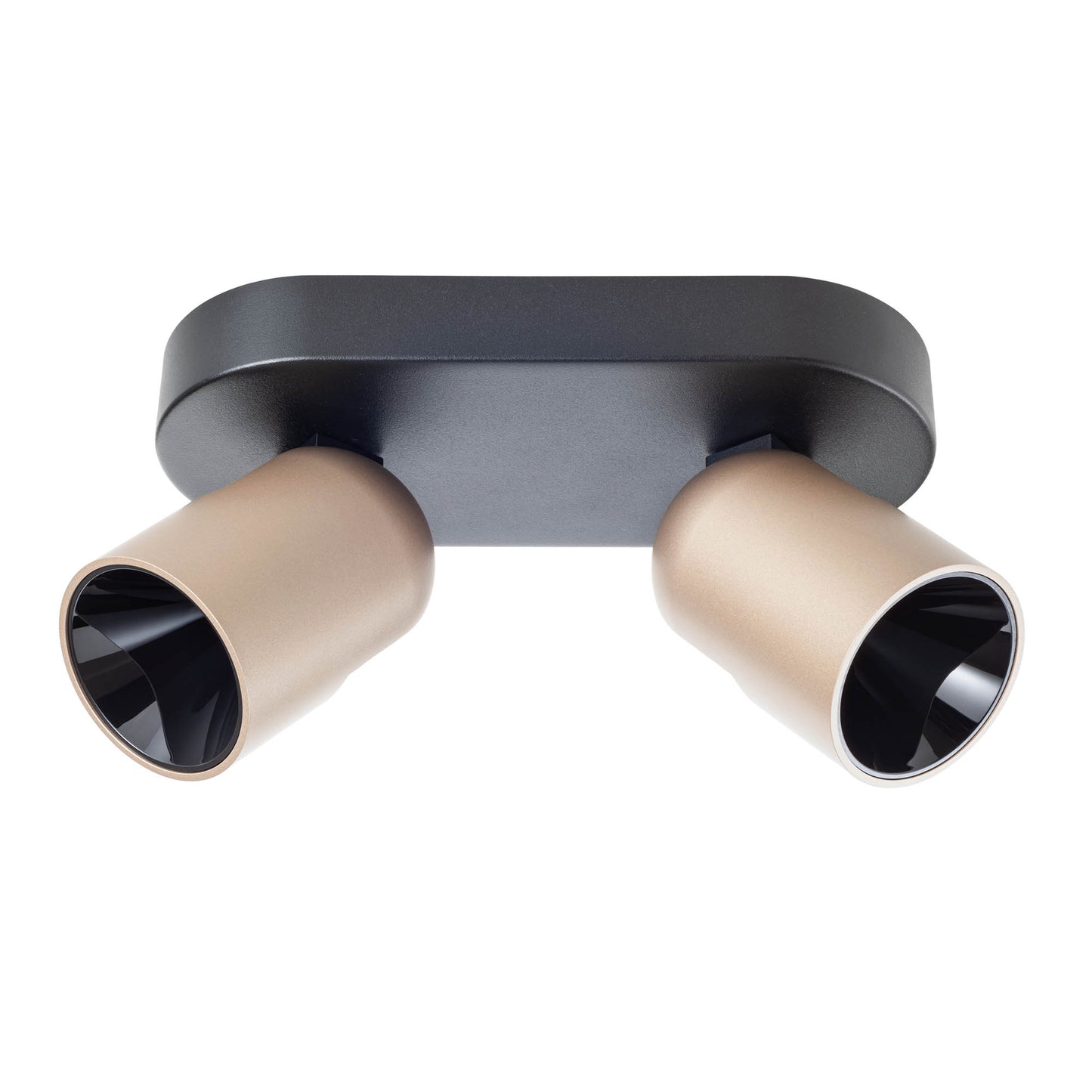Kobe Wall lamp 2 spots Nero Opaco/Silver Coffee 3000K
