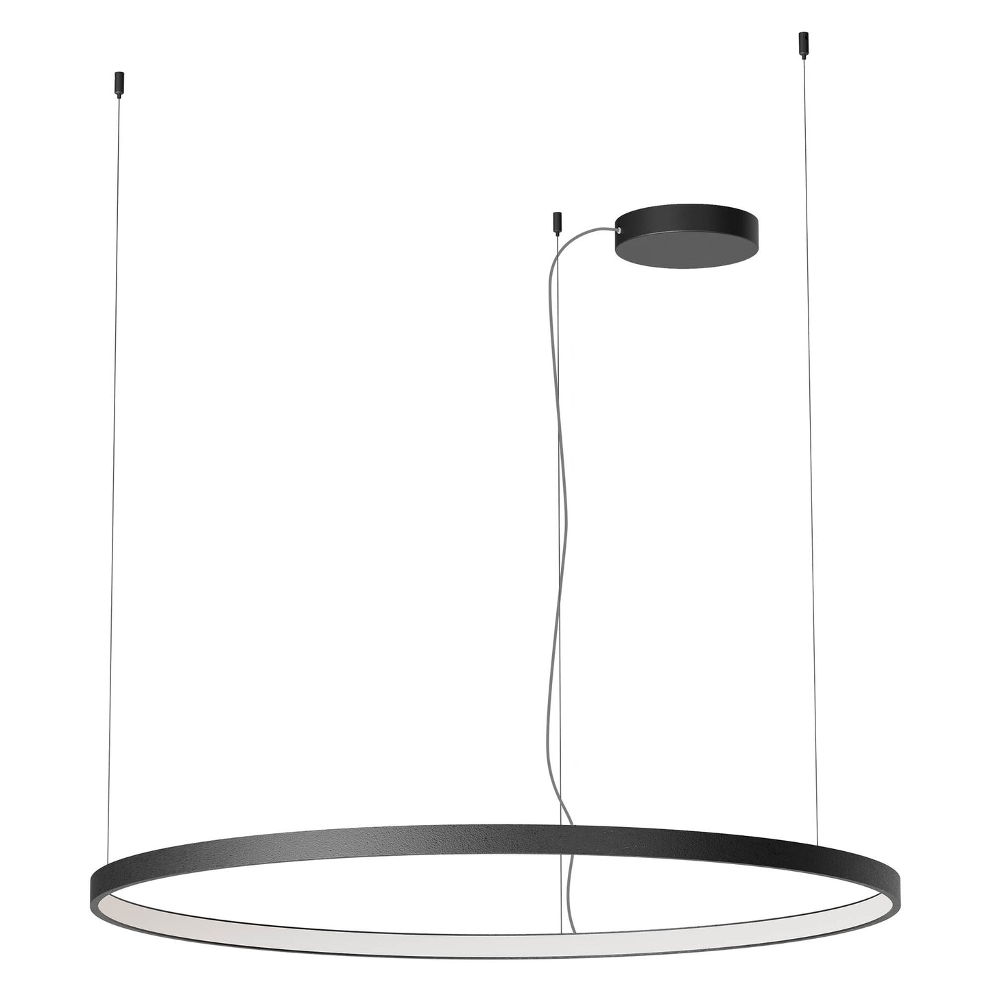 Orion Pendant lamp Single Ø1000 Nero Opaco Dimmable Dali