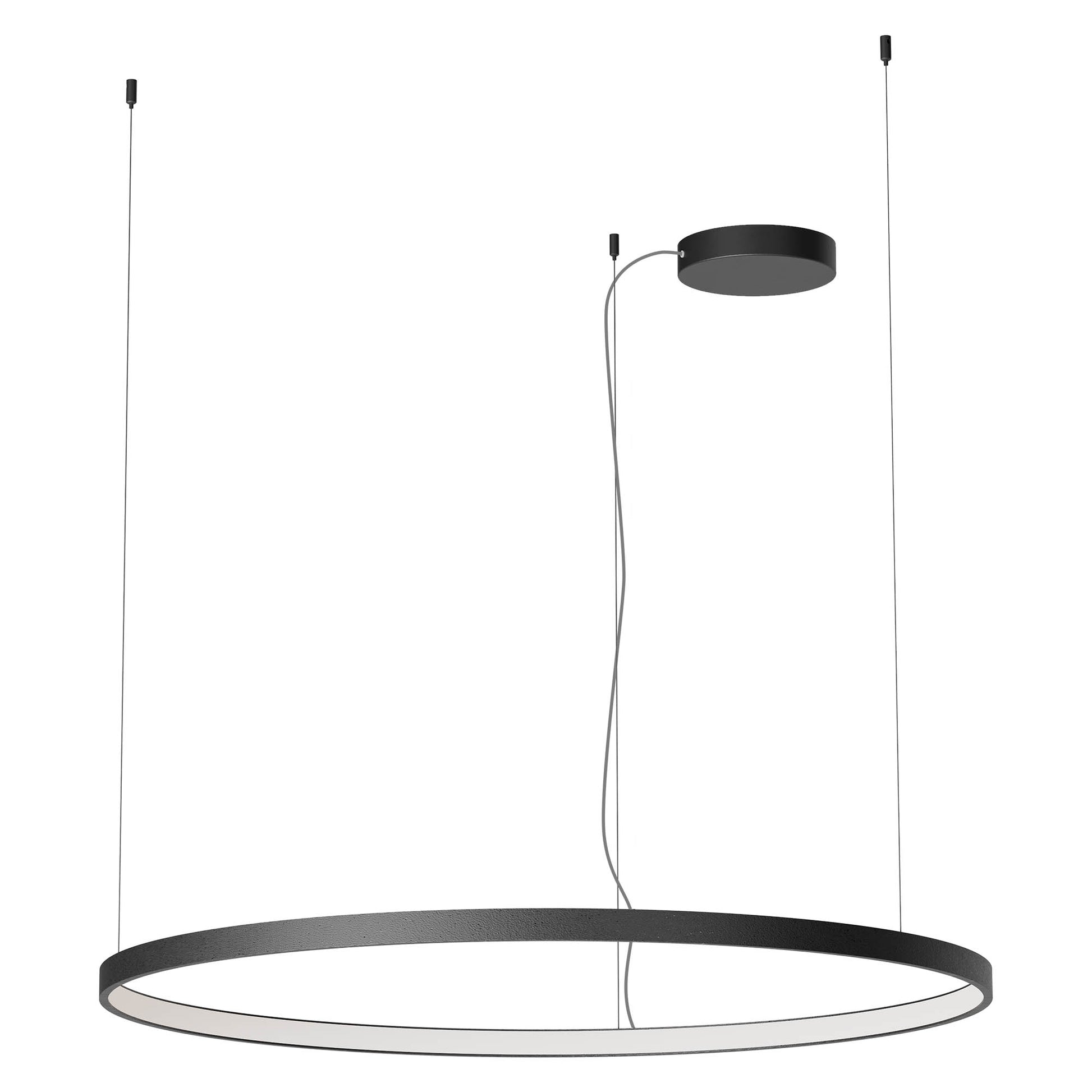 Orion Pendant lamp Single Ø1000 Nero Opaco Dimmable Triac